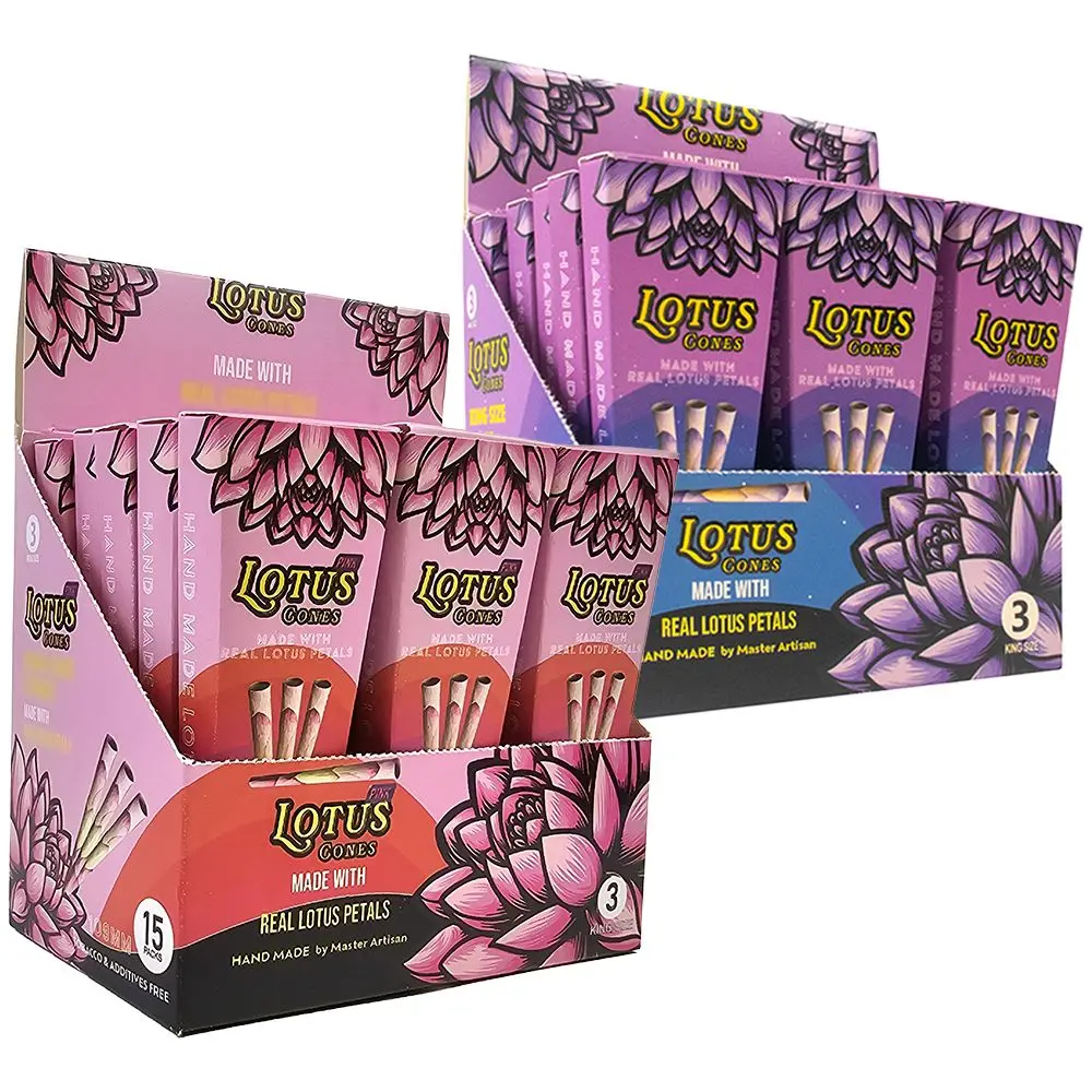Lotus Cones Lotus Petal Cones | King Size | 3Pc | 15Pk 1