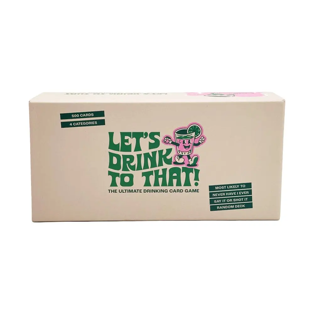 Let's Drink To That The Ultimate Every Occasion Drinking Card Game 1