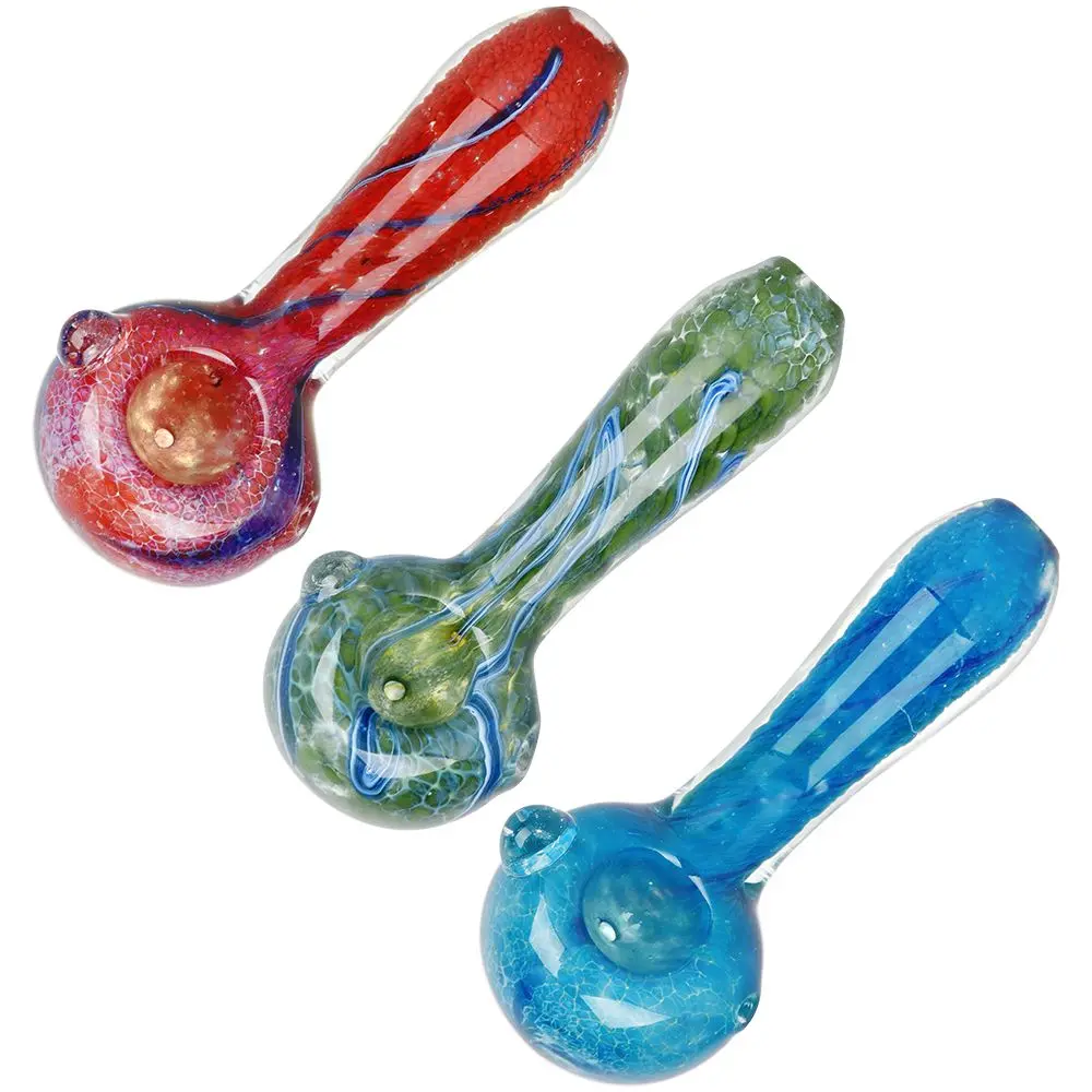 Ethereal Rivulet Spoon Pipe - 3.5" / Colors Vary 1