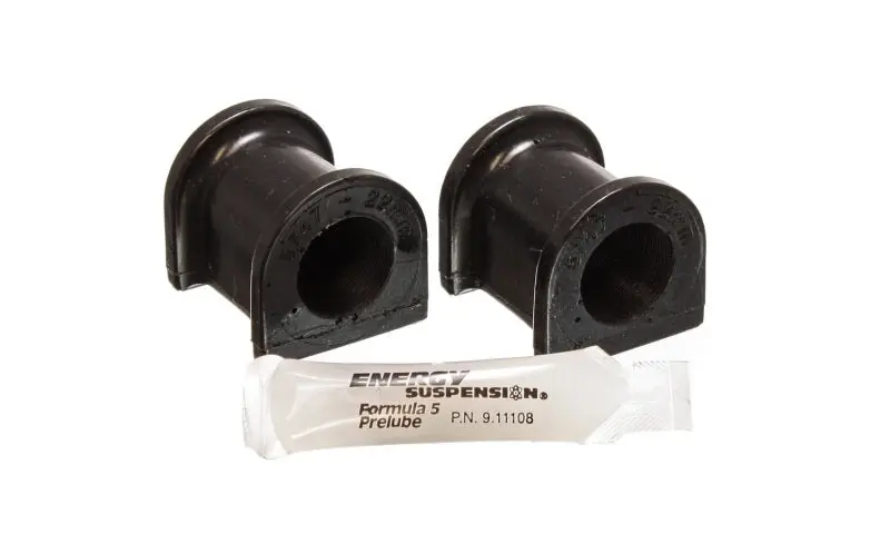 Energy Suspension 03-05 Mitsubishi Lancer Evo 8 Black 22Mm Rear Sway Bar Bushings 1