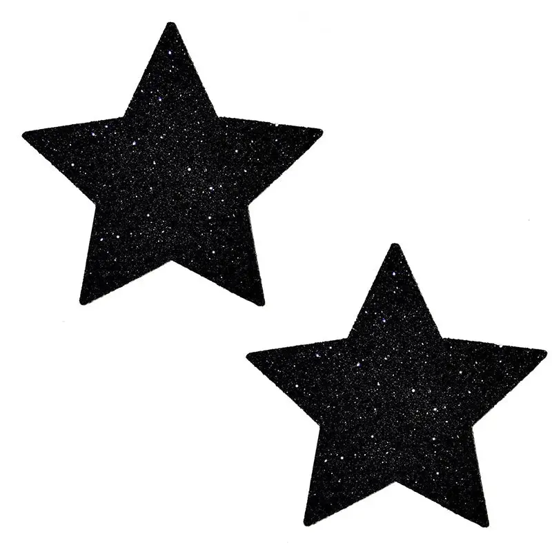Neva Nude Pasty Star Glitter Black 1