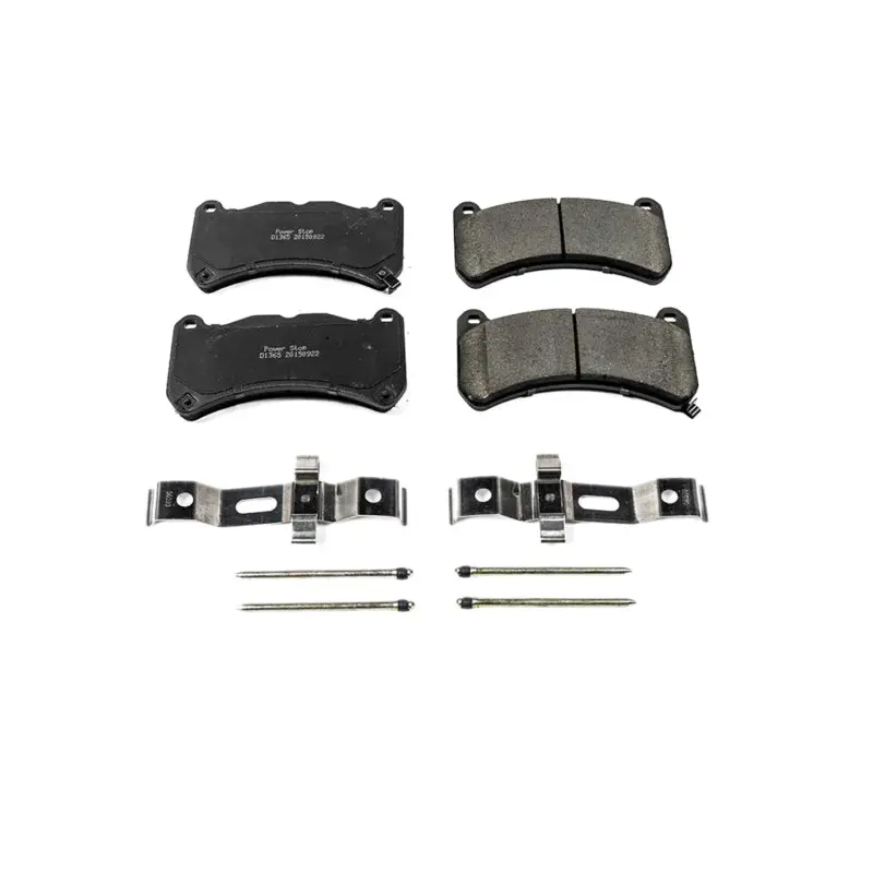 Power Stop 13-14 Ford Mustang Front Z17 Evolution Ceramic Brake Pads W/Hardware 1