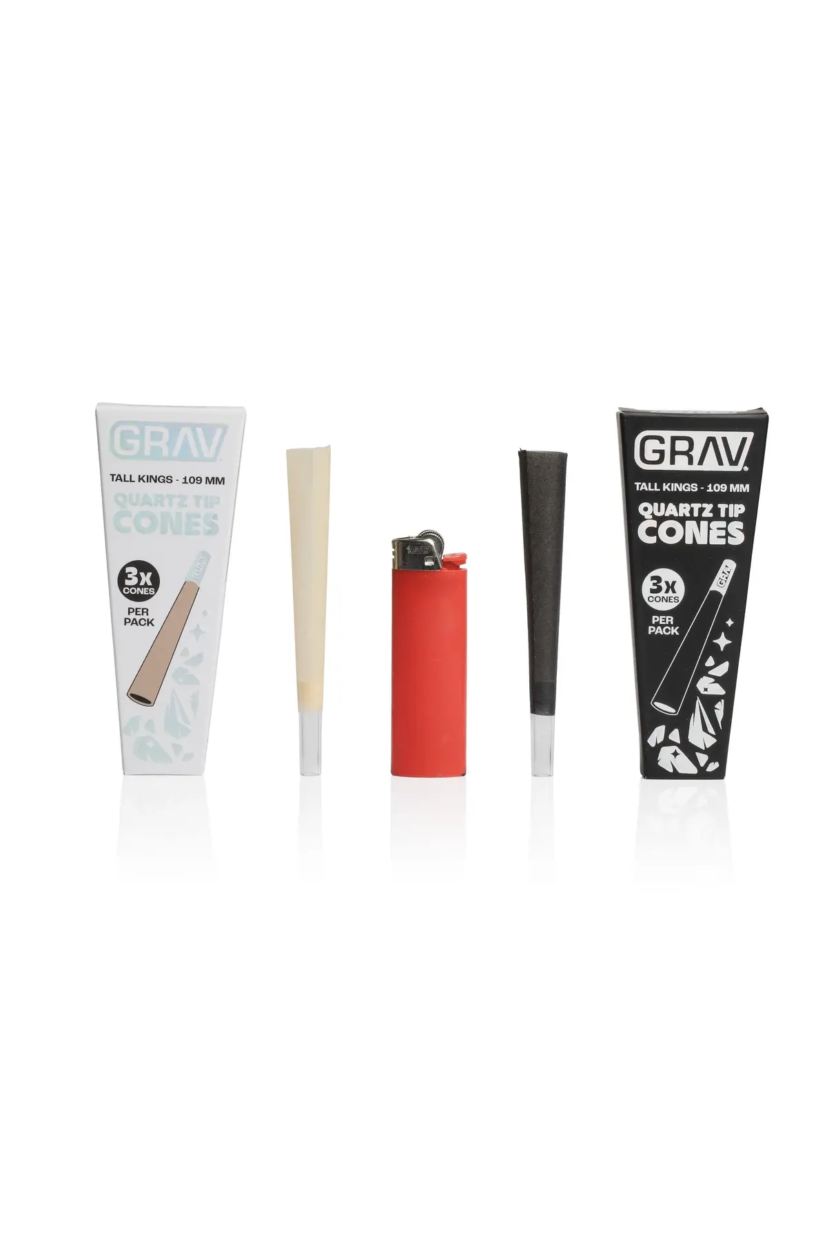 Grav® Tall Kings Quartz Tip Cones 1