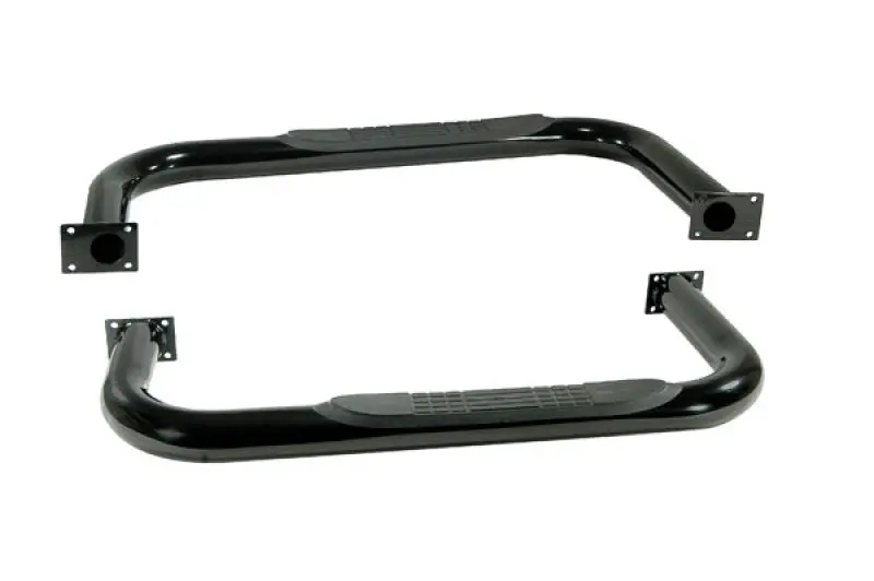 Rugged Ridge 3-In Round Side Steps Black 87-95 Jeep Wrangler 1