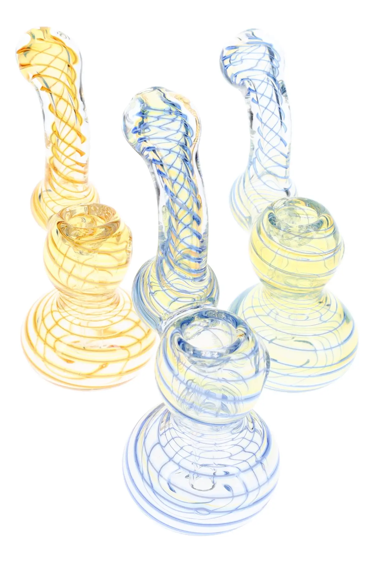 5″ Color-Changing Spiral Sherlock Bubbler 1