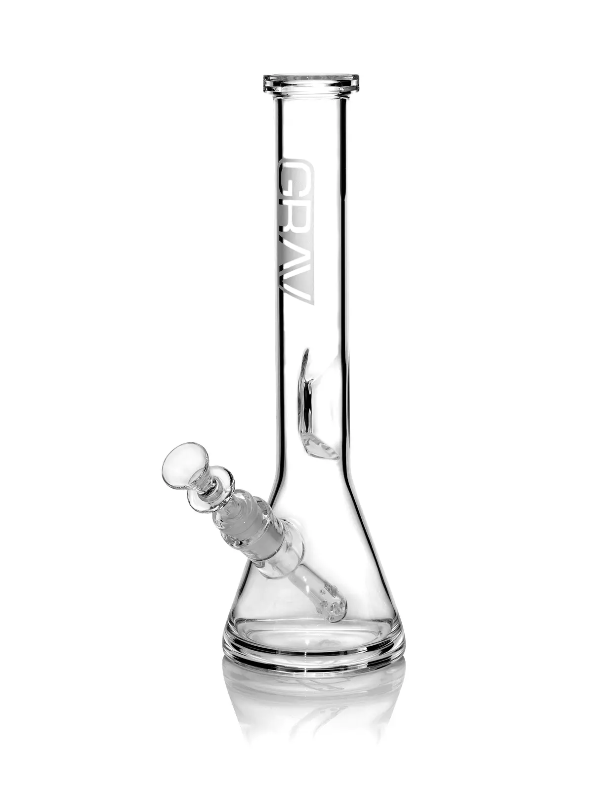 Grav® Medium, Clear Beaker Base Water Pipe 1