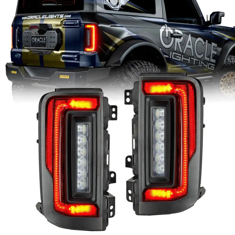 Oracle 21-23 Ford Bronco Flush Style Led Taillights - Tinted See Warranty 1