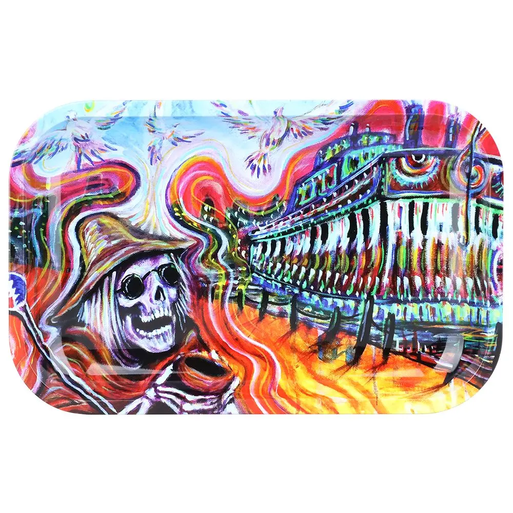 Grateful Dead X Pulsar Metal Rolling Tray - Steamboat / 11" X 7" 1