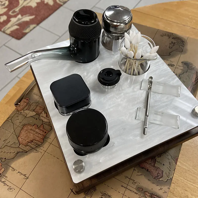 The Puffco Proxy Pipe Holder Dab Tray Cleaning Station Vape Session Organizer ~ Proxy Stand ~ Safe Proxy Storage & Cleaning Display Stand 1