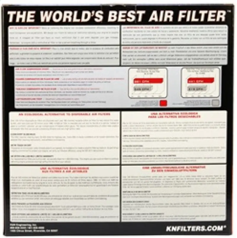 K&N Replacement Air Filter Datsun 280 Zx Turbo 2