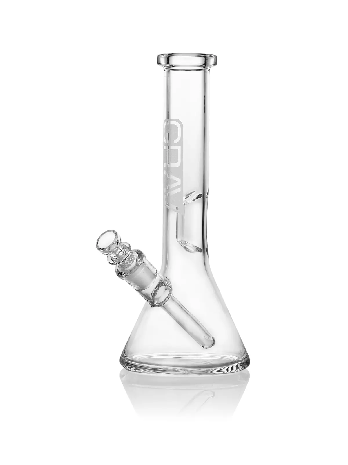 Grav® Small, Clear Beaker Base Water Pipe 1