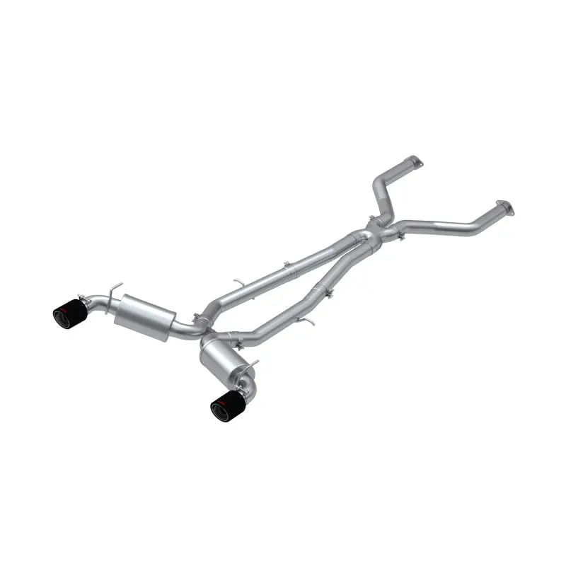Mbrp 17-19 Infiniti Q60 3.0L Rwd/Awd Cat Back Dual Rear W/ Carbon Fiber Tips 1