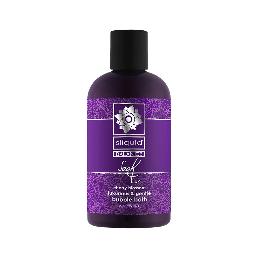 Sliquid Balance Soak Bubble Bath Cherry Blossom 8.5 Oz. 1