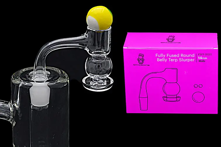 Space King Fully Fused Round Belly Terp Slurper (Purple) 1