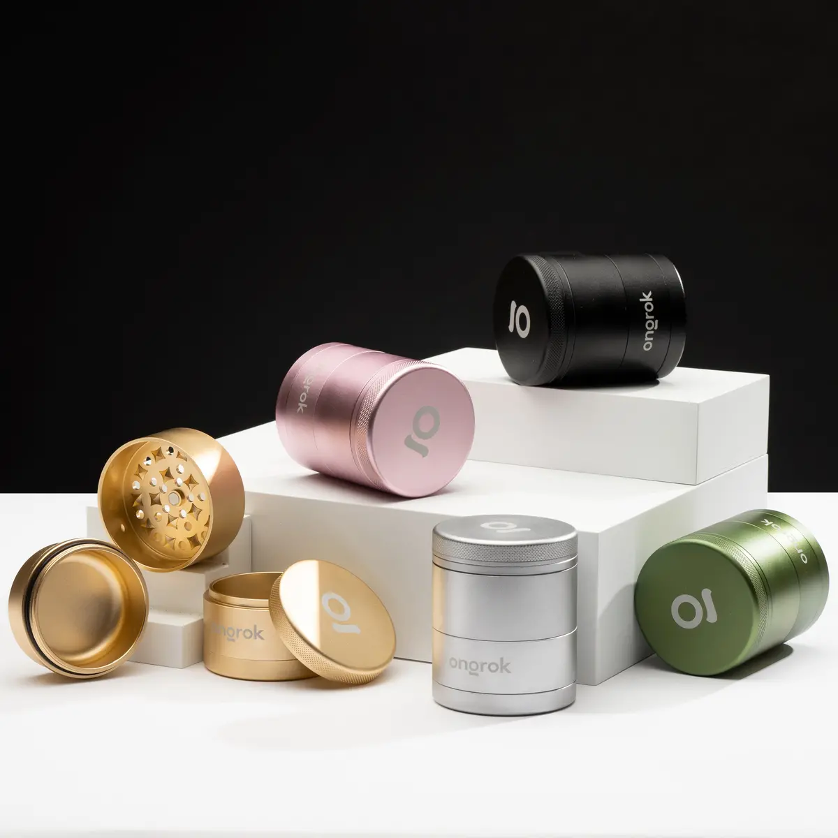 Ongrok 5 Piece Storage Grinder 2