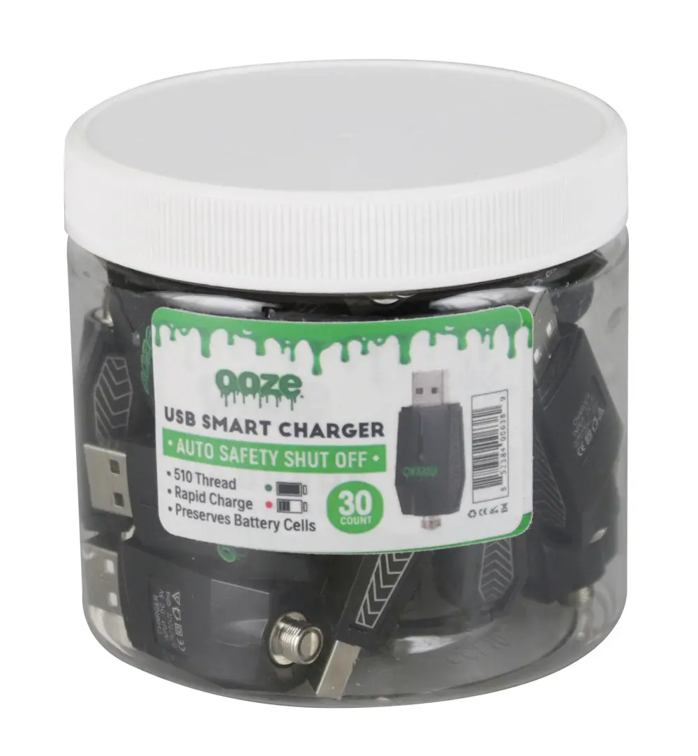 Ooze Usb Chargers - 510 Threading - 30Pc Display 1
