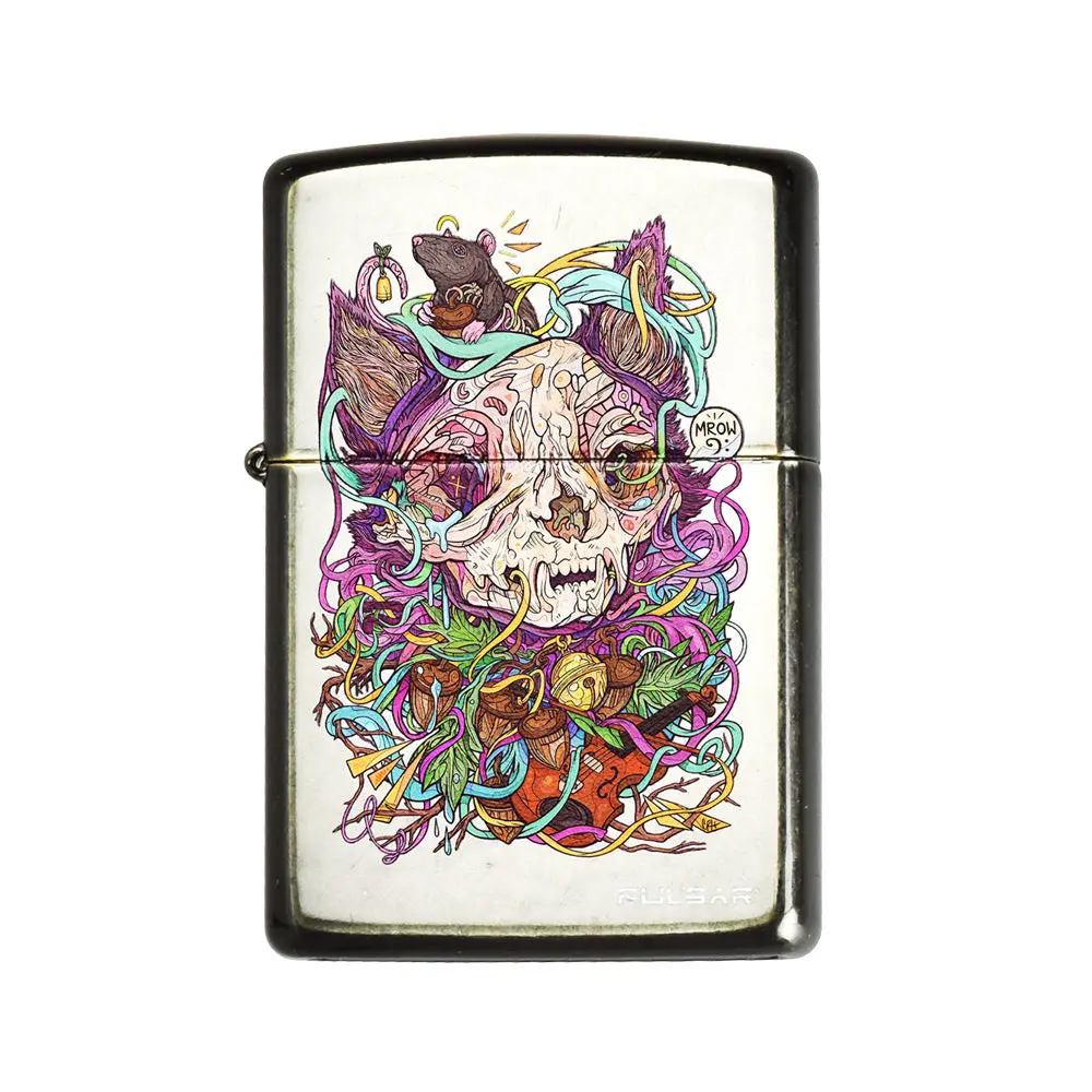 Zippo Lighter | Pulsar Courtney Hannen Mrow | Gray Dusk 1