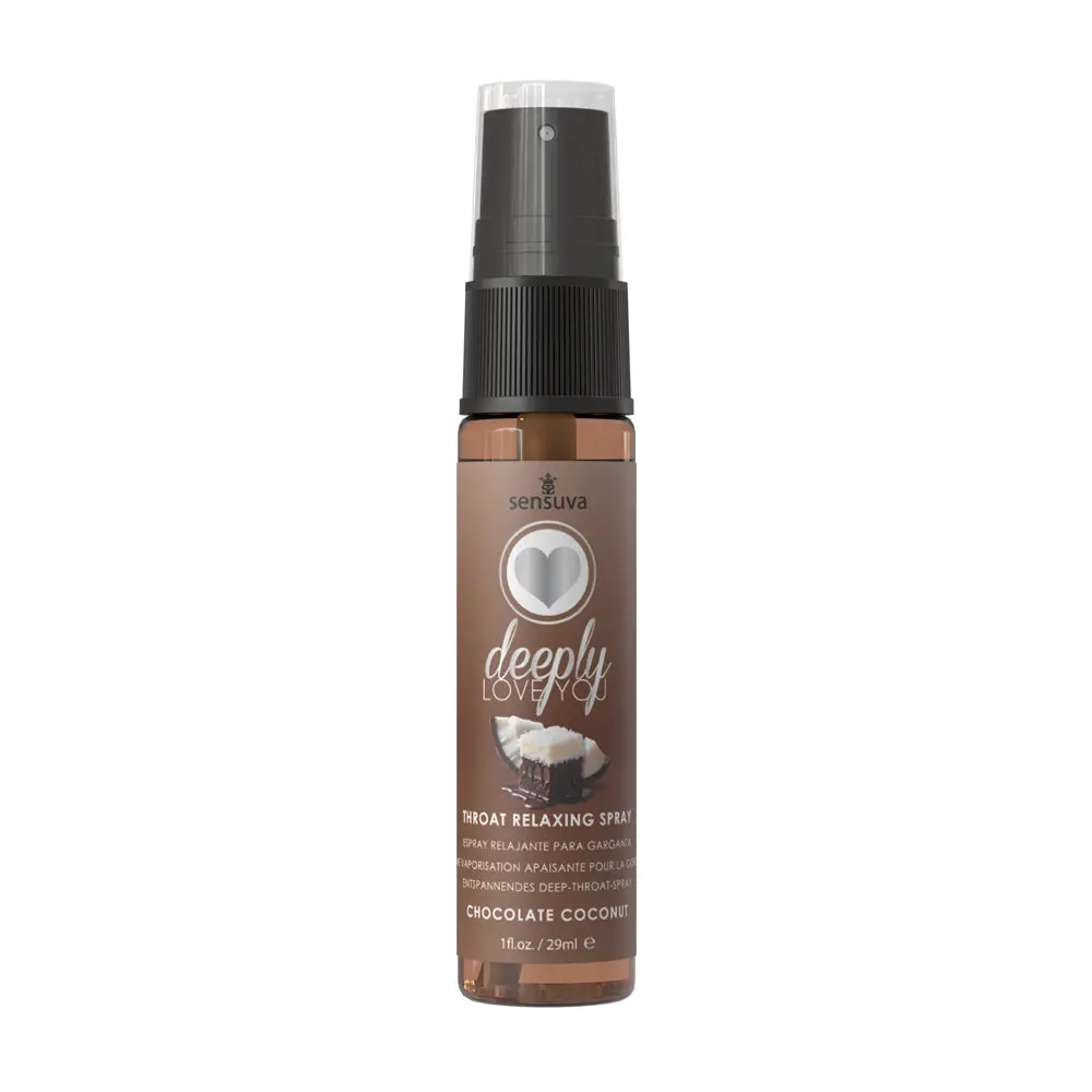Sensuva Deeply Love You Throat Relaxing Spray Chocolate Coconut 1 Oz 1