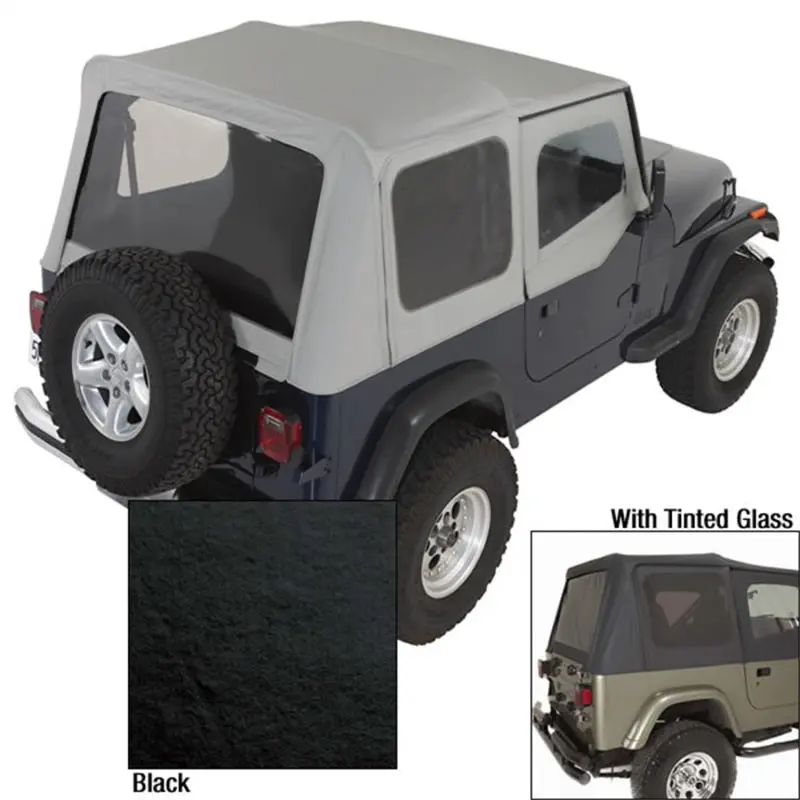 Rugged Ridge S-Top Door Skins Black Tinted Windows 88-95 Jeep Wrangler Yj 1