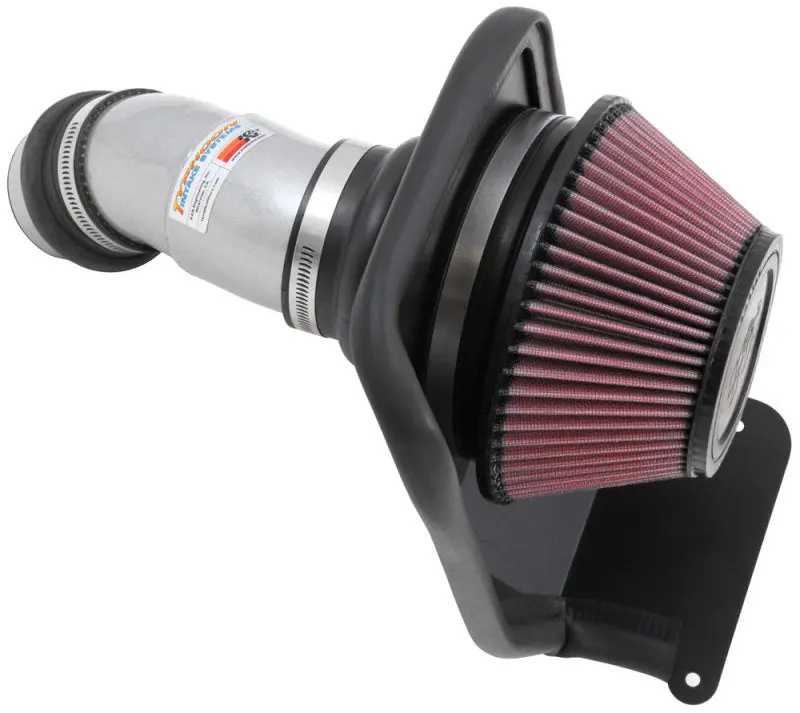 K&N 14-16 Kia Soul L4 2.0L Typhoon Cold Air Intake Aluminum Silver 1