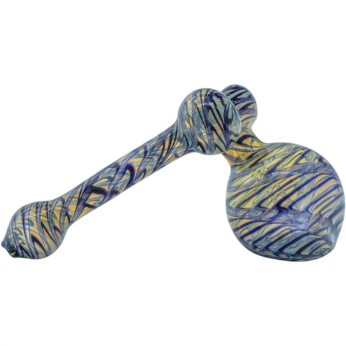 La Pipes "Colored Sidecar" Fumed Sidecar Bubbler Pipe (Various Colors) 1