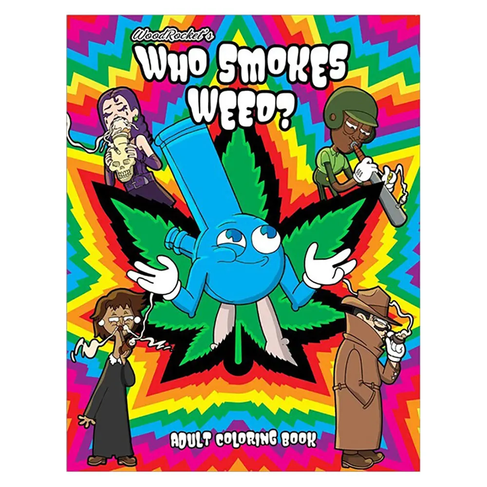 Wood Rocket Who Smokes Adult Coloring Book - 8.5"X11" 1