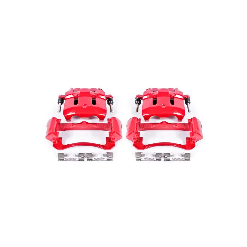 Power Stop 00-05 Ford Excursion Front Red Calipers W/Brackets - Pair 1