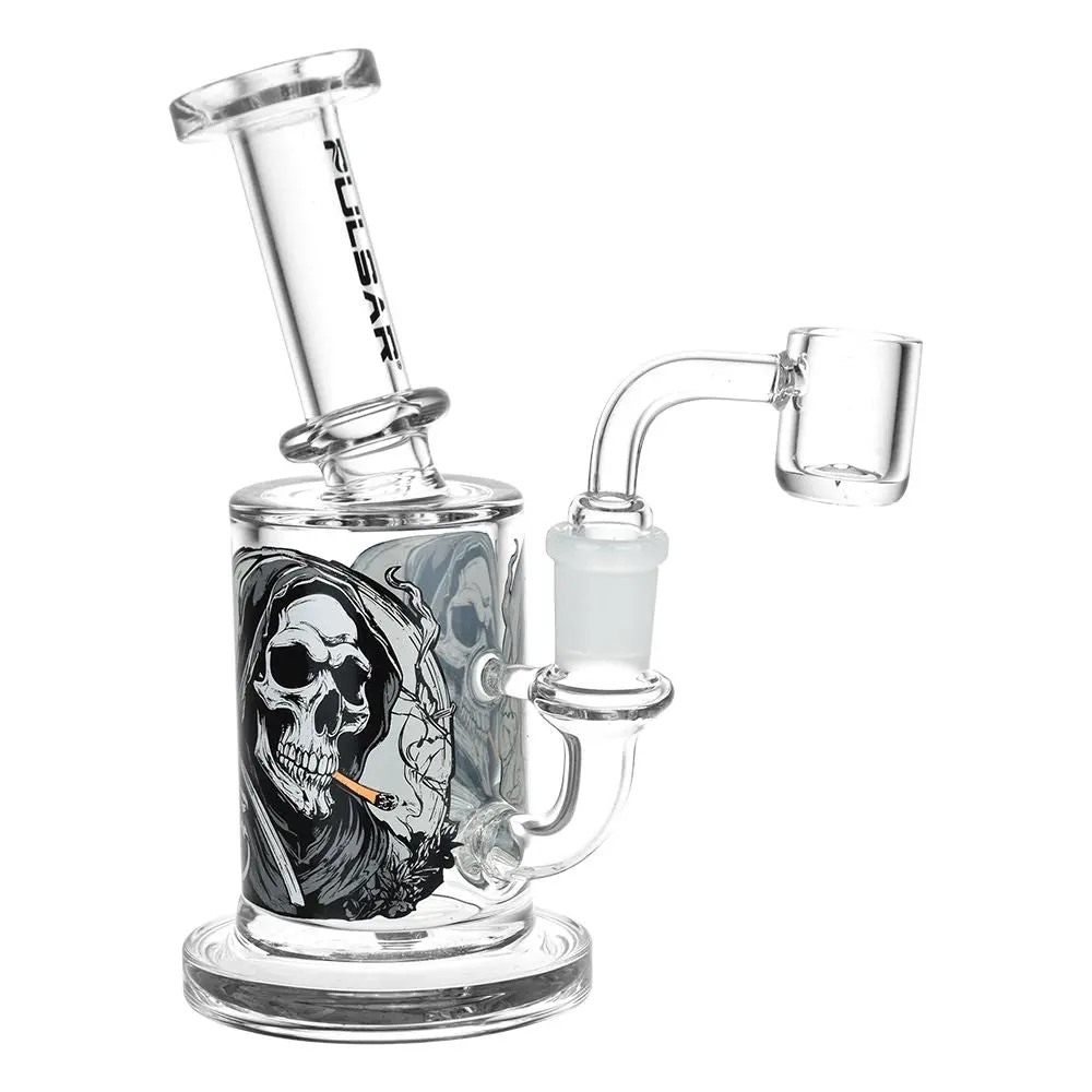 Pulsar Smoking With Intent To Reap Glass Dab Rig - 6.25" / 14Mm F 1