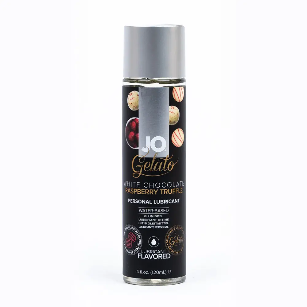Jo Gelato White Chocolate Rasberry Truffle Water-Based Lubricant 4 Oz. 1