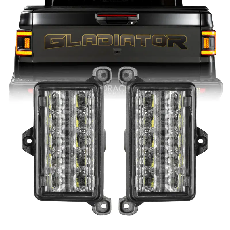 Oracle Lighting Jeep Gladiator Jt Dual Reverse Led Flush Taillight - Amber/White See Warranty 1