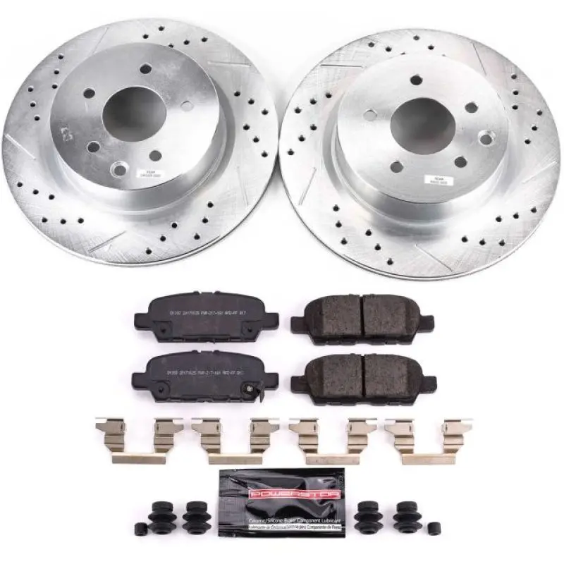 Power Stop 18-19 Nissan 370Z Rear Z23 Evolution Sport Brake Kit 1