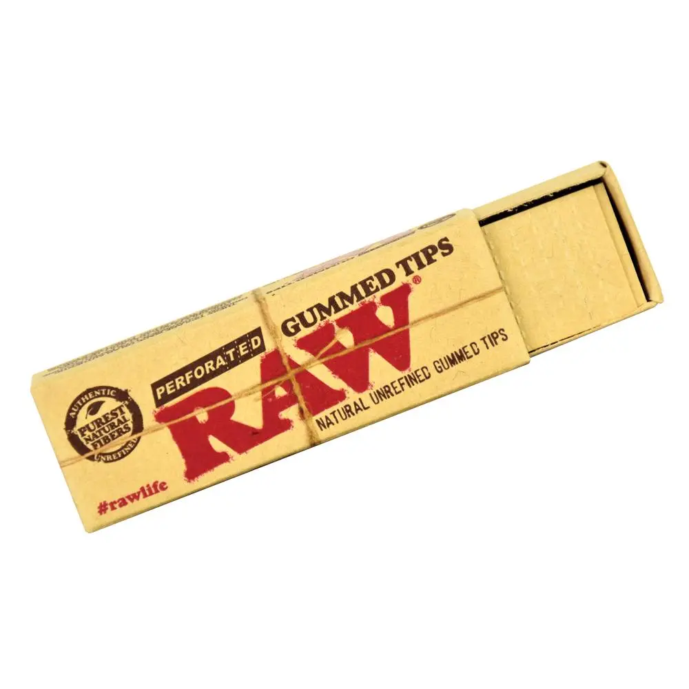 Raw Natural Perforated Gummed Tips 1