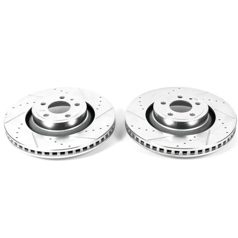 Power Stop 15-19 Ford Mustang Front Evolution Drilled & Slotted Rotors - Pair 1