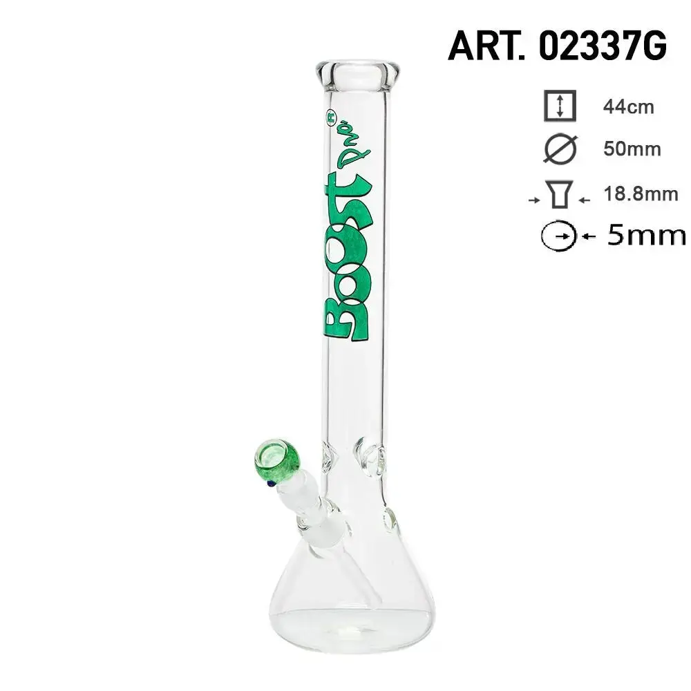 Boost | 17" Green Beaker Base Glass Water Pipe 1