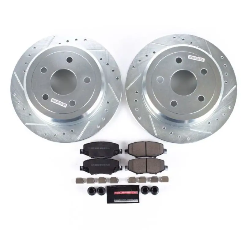 Power Stop 07-17 Jeep Wrangler Rear Z23 Evolution Sport Brake Kit 1