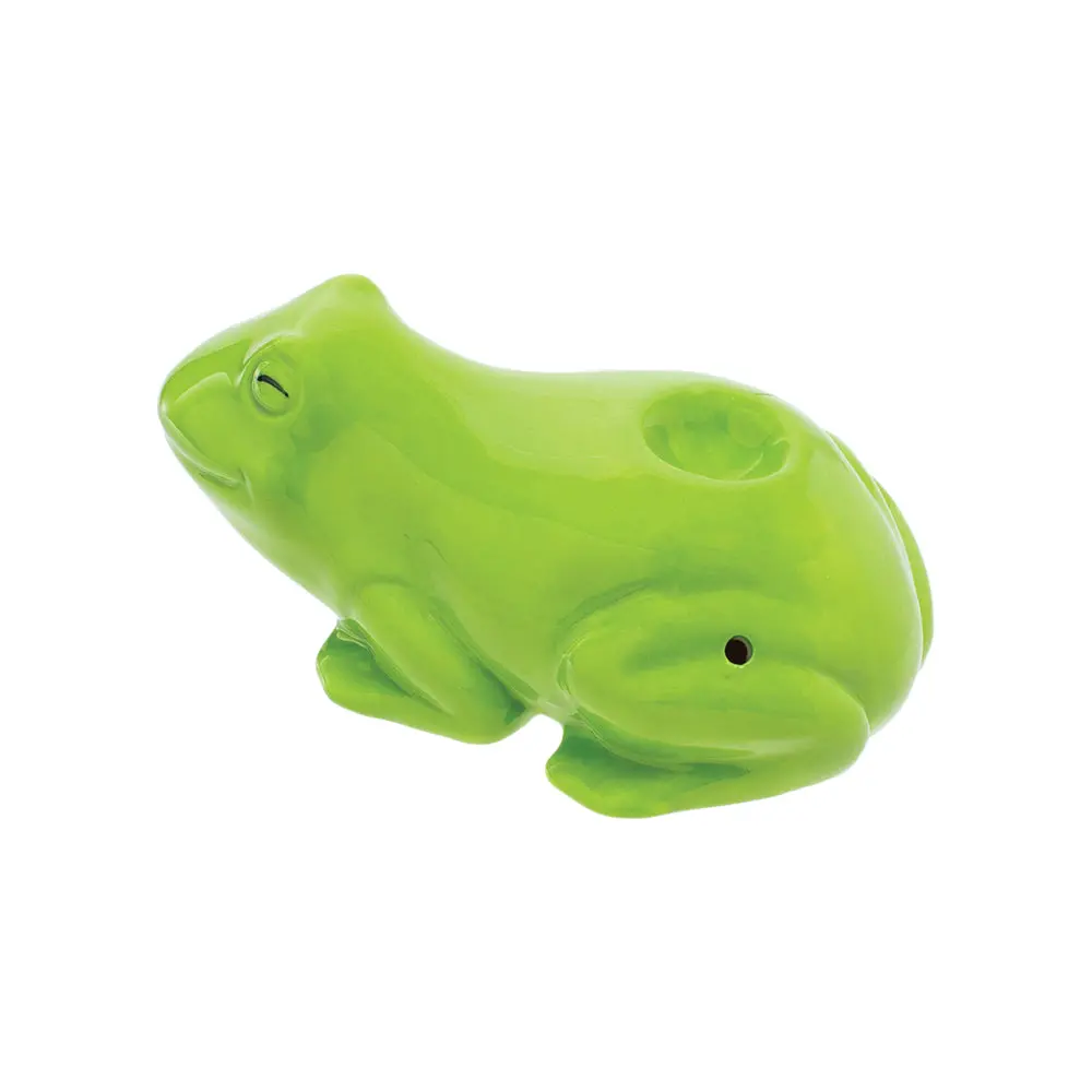 Wacky Bowlz Frog Ceramic Hand Pipe | 3.5" 1