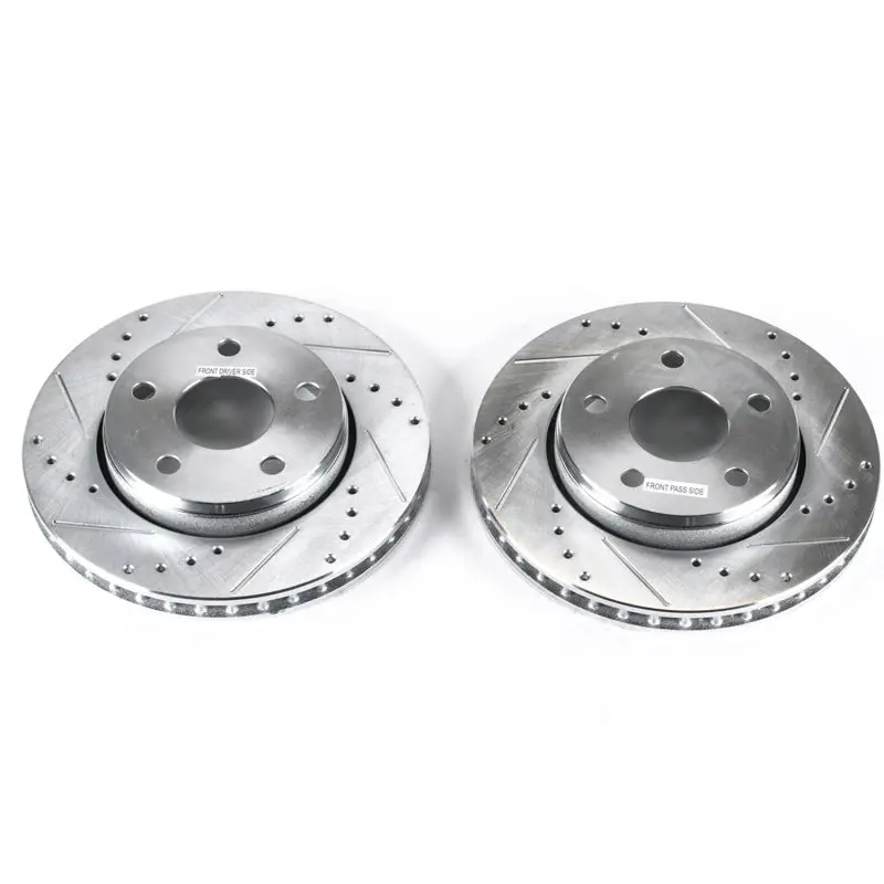 Power Stop 07-17 Jeep Wrangler Front Evolution Drilled & Slotted Rotors - Pair 1