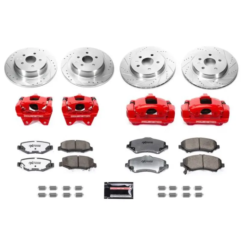 Power Stop 07-17 Jeep Wrangler Front & Rear Big Brake Conversion Kit 1