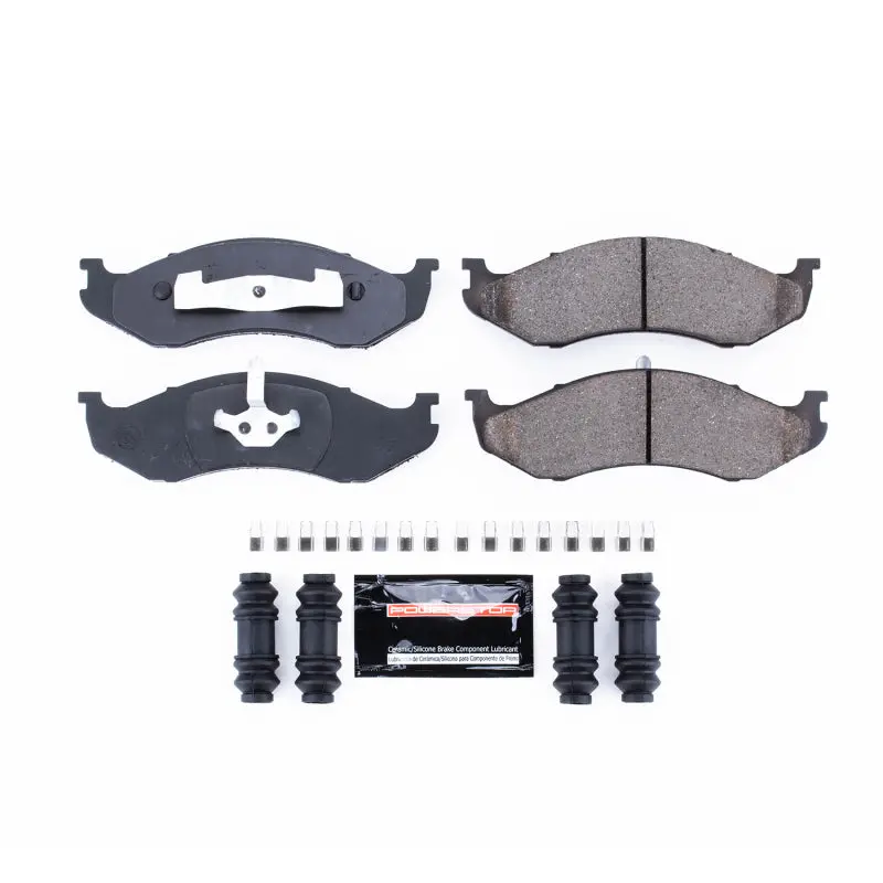 Power Stop 90-01 Jeep Cherokee Front Z23 Evolution Sport Brake Pads W/Hardware 1