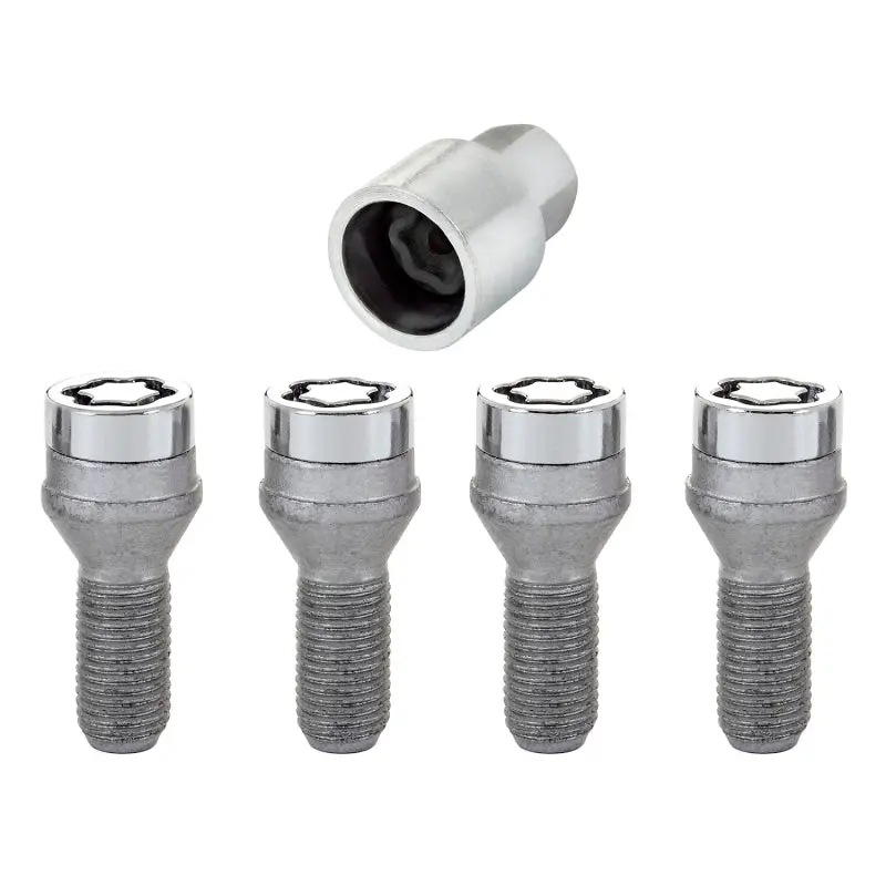Mcgard Wheel Lock Bolt Set - 4Pk. (Cone Seat) M14x1.25 / 17Mm Hex / 27.3Mm Shank Length - Chrome 1