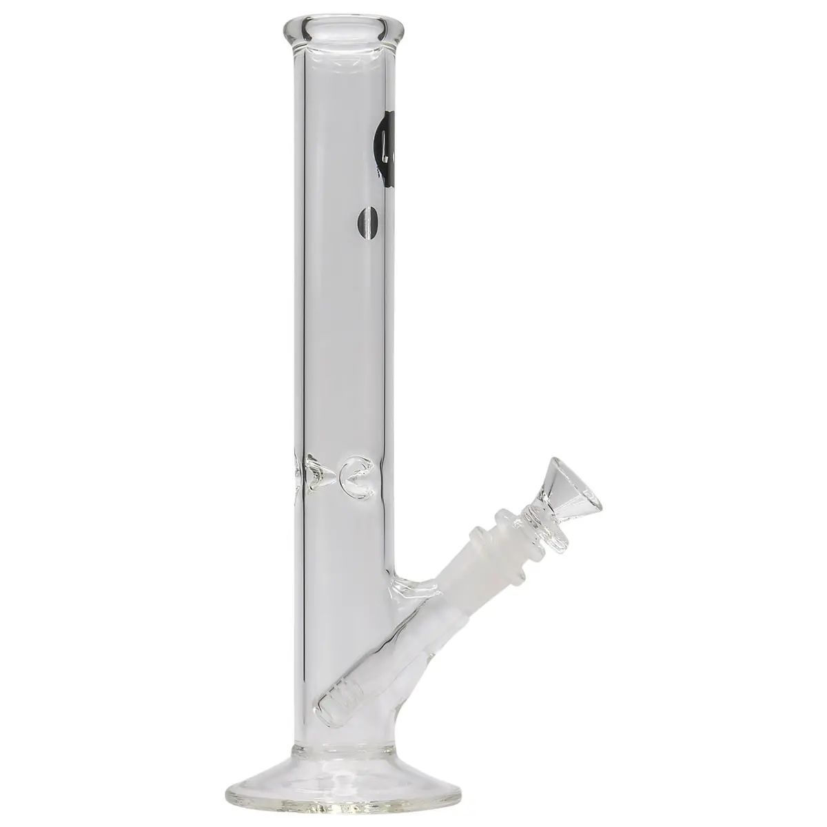 La Pipes 12" Clear Straight Shot Bong 2