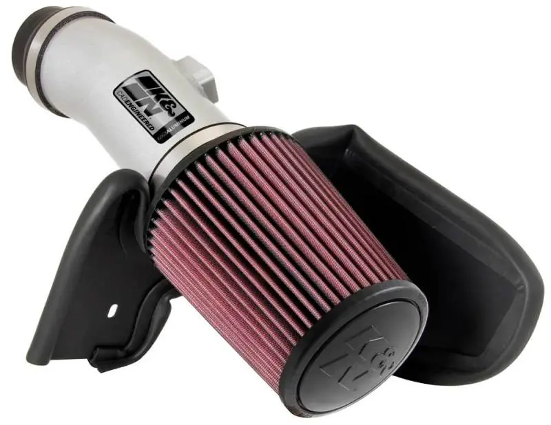 K&N 08 Honda Accord 3.5L-V6 Silver Typhoon Short Ram Intake 1