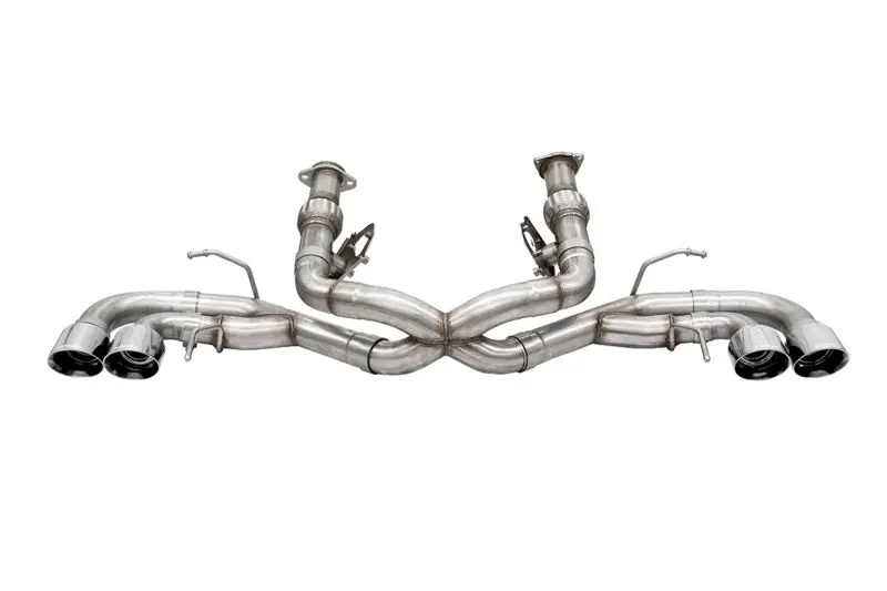 Corsa 2020-24 Corvette C8 3In Xtreme Cat-Back Exhaust 4.5In Pol Quad Tips - Deletes Stock Afm Valve 1