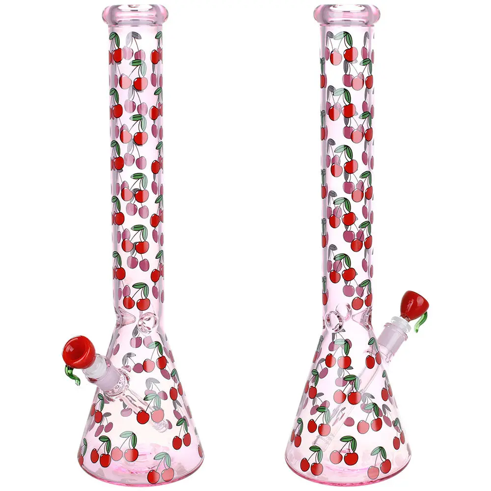 Life Is A Bowl Of Cherries Beaker Water Pipe - 18" / 14Mm F 1