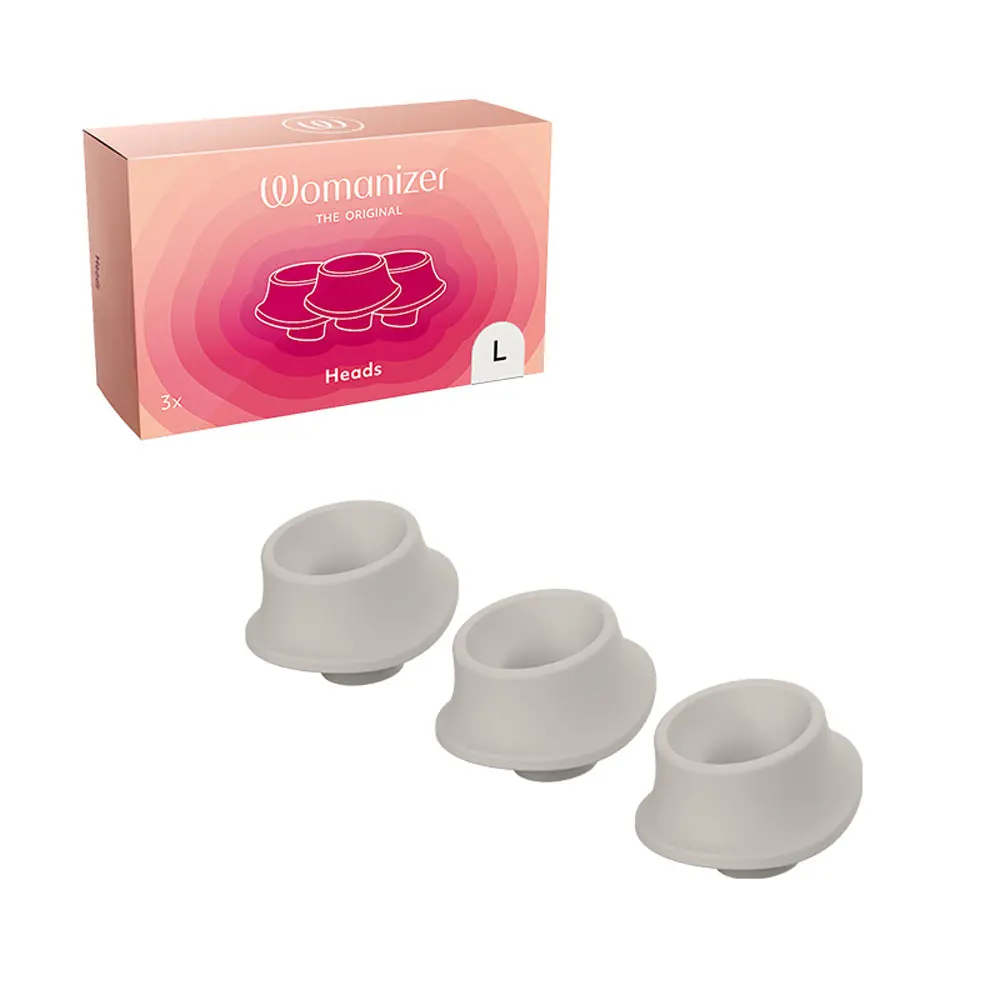 Womanizer 3-Pack Type A Replacement Stimulation Heads Warm Gray L 1