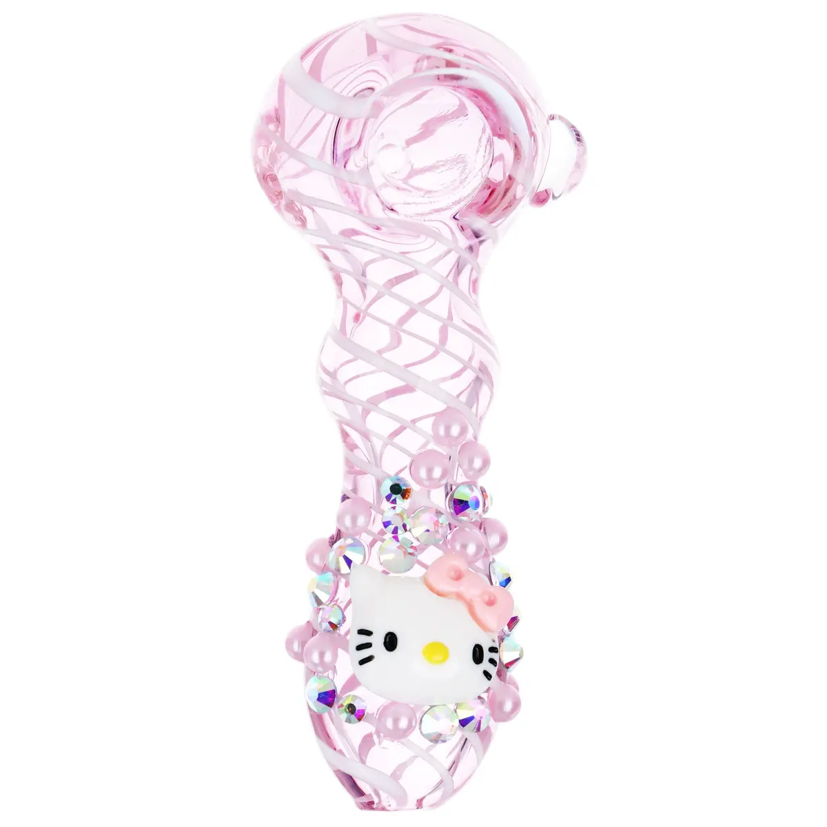 Hello Kitty Glass Spoon Pipe - 4 1