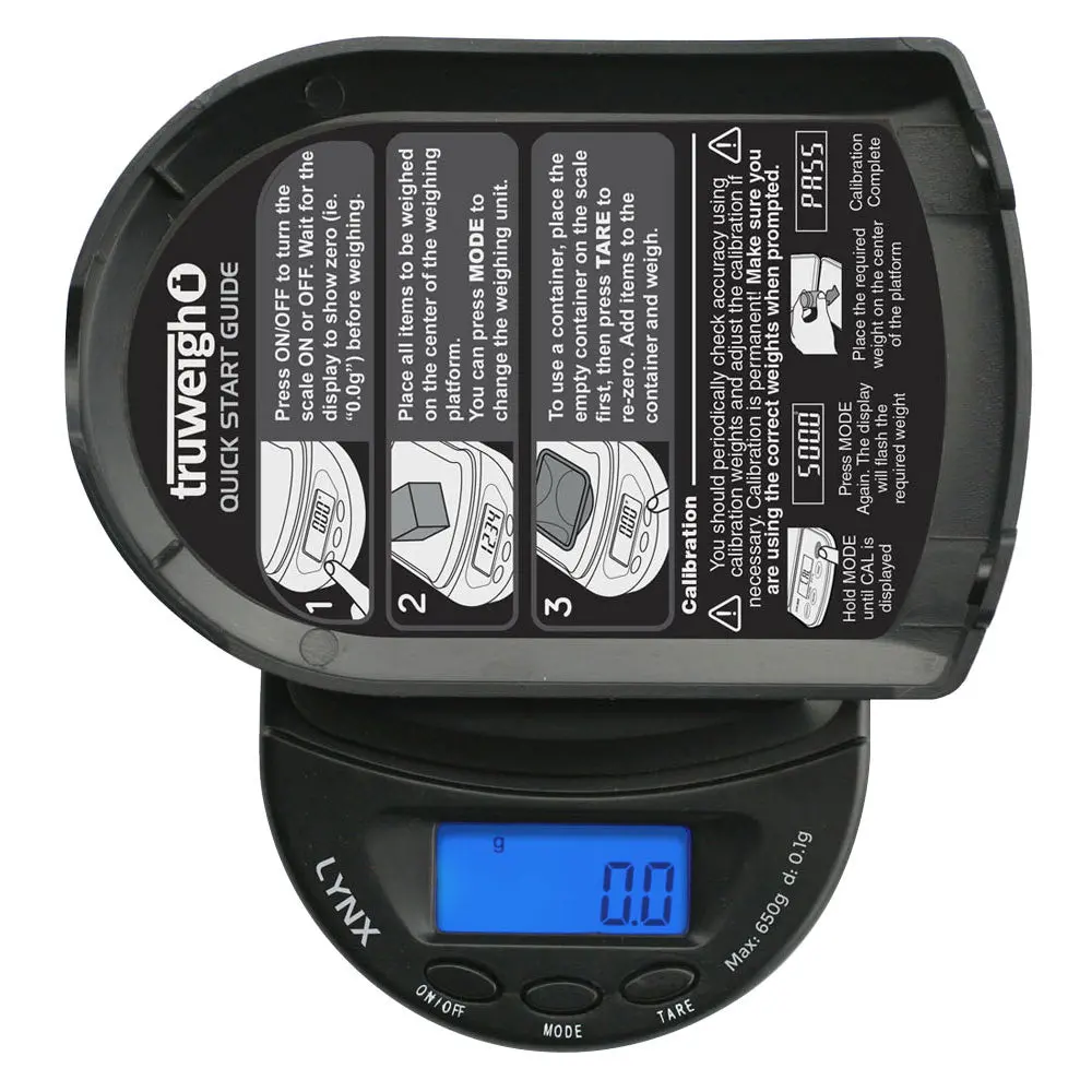 Truweigh Lynx Digital Mini Scale | 650G X 0.1G 1
