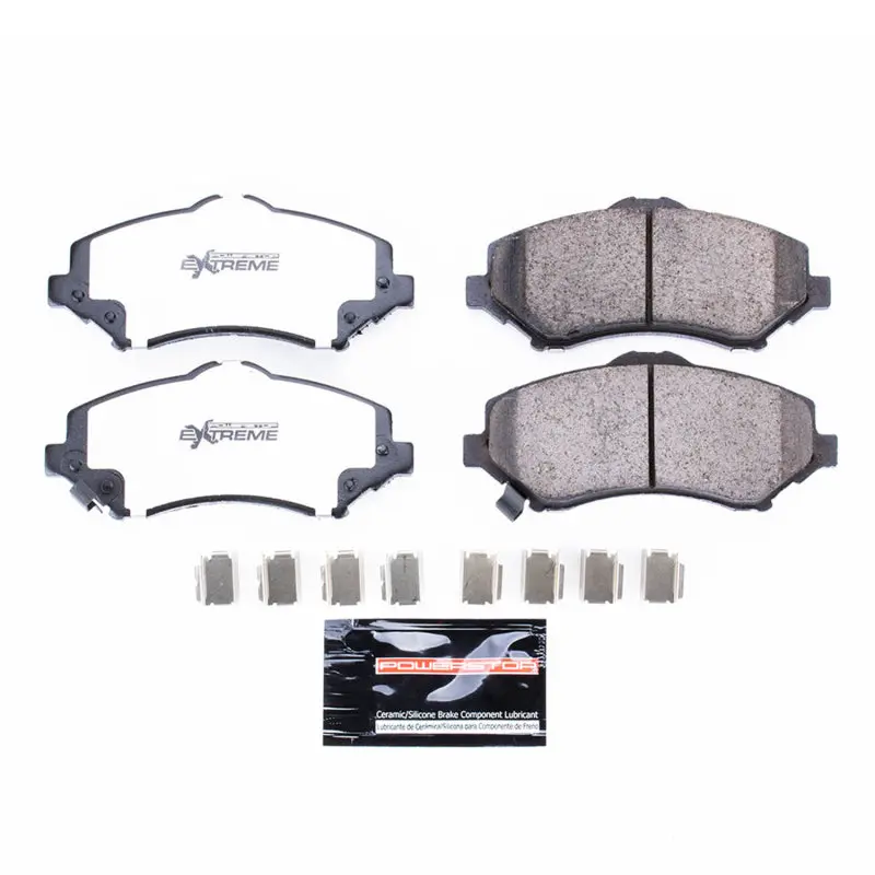 Power Stop 07-18 Jeep Wrangler Front Z36 Truck & Tow Brake Pads W/Hardware 1