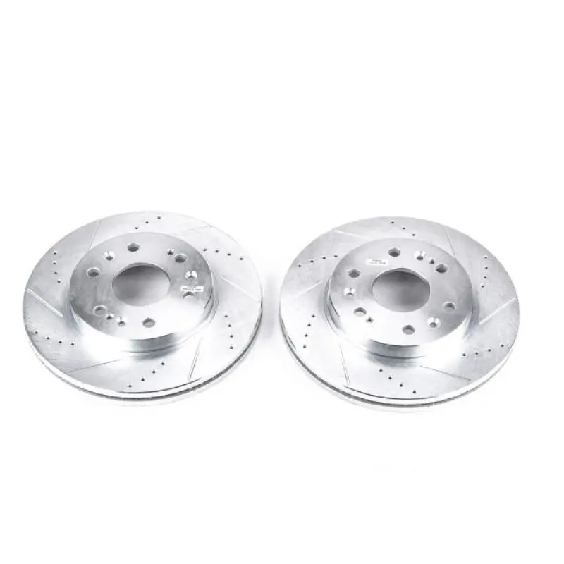 Power Stop 05-18 Chevrolet Silverado 1500 Front Evolution Drilled & Slotted Rotors - Pair 1
