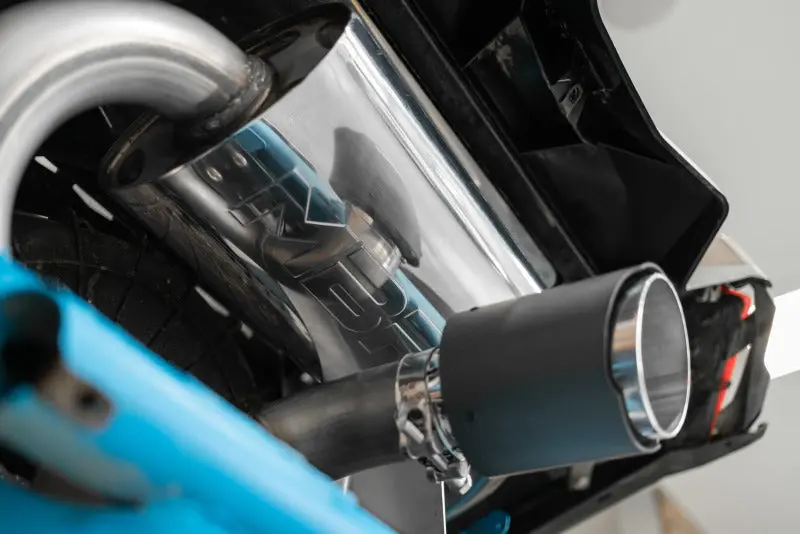 Mbrp 17-21 Can-Am Maverick Turbo/Turbo R 2.5In Perf Series Chamber Oval Turbo Back Exhaust C/F Tip 1